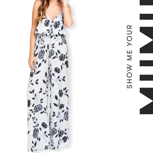 Show Me Your Mumu “The Jagger” Satin Jumpsuit